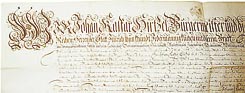 Urkunde Waltalingen, 1689