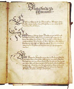 Dorfoffnung Oberhasli, 1561