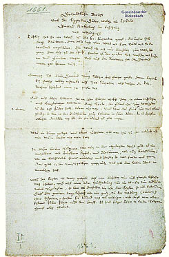 Bericht zu den Rickenbacher Gemeindegütern, 1661