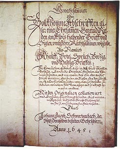 Urbarium Albisrieden, angelegt 1645