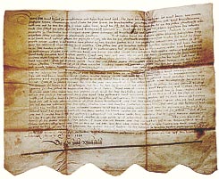 Chirograph Riesbach, 1545